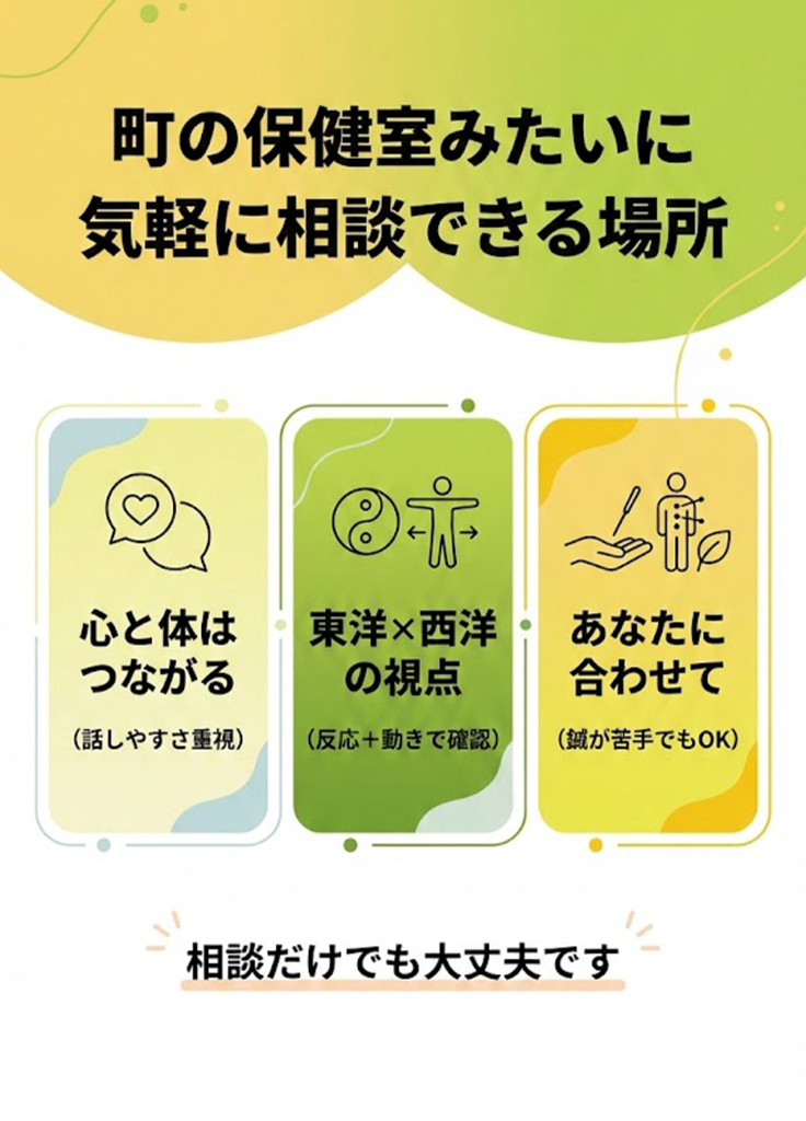 ShinWaについて - 町の保健室みたいに気軽に相談できる場所